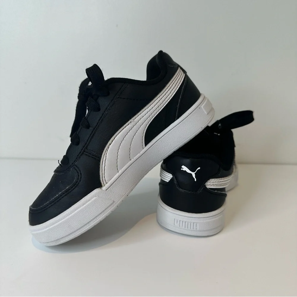 PUMA Unisex-Child Caven Sneaker, Black/White size 12C - Picture 10 of 16